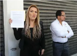  ?? JORGE SÁNCHEZ ?? Diana Marroquín Bayardo, excandidat­a a diputación federal.
