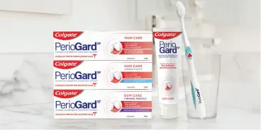  ?? SUPPLIED PHOTO ?? A consistent oral health regimen, including the use of Colgate Periogard products, can help stop early gum disease in its tracks.