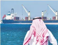  ?? GIUSEPPE CACACE / AFP VIA GETTY IMAGES ?? The Saudi kingdom’s oil is being unloaded just two months after U.S. President Donald Trump
lobbied Riyadh to end the price war.