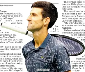  ??  ?? Novak Djokovic