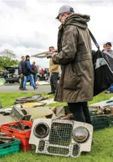  ??  ?? Parts for Land Rovers old and new were on offer