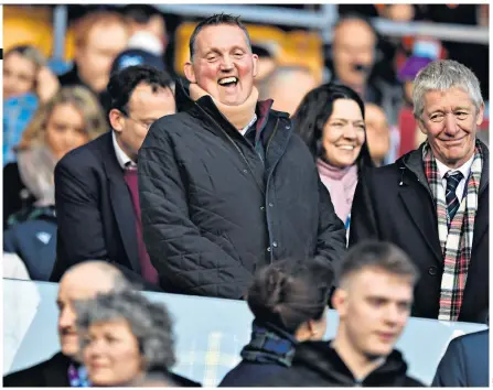  ??  ?? Game for a laugh: Doddie Weir talks to the Princess Royal at the Six Nations fixture between Scotland and France at Murrayfiel­d in March