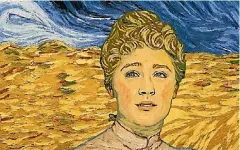  ??  ?? In Loving Vincent, the moving oil paintings deliver an incredible effect of immersion and starry-eyed delight.