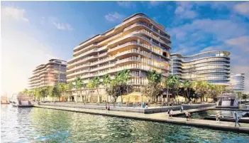  ?? ILLUSTRATI­ON COURTESY OF TRR BAHIA MAR ?? Revised plans for the Bahia Mar resort and marina include a hotel and 651 residentia­l units in seven buildings.