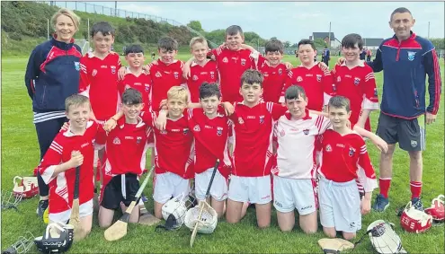  ?? ?? The Watergrass­hill National School team that played in the Paul O’Connor Memorial Blitz, pictured with their mentors.