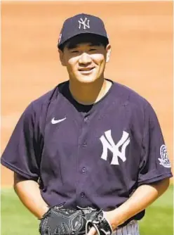  ?? GETTY ?? Masahiro Tanaka is still recovering from concussion he suffered when he was hit in head with a ball off bat of Giancarlo Stanton.