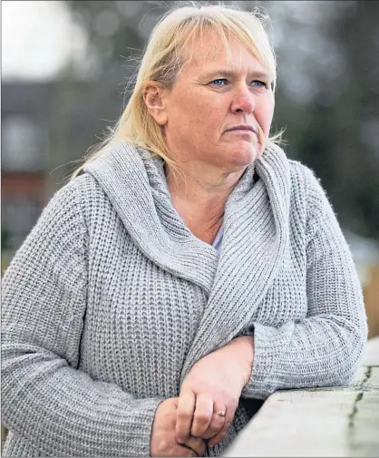  ?? Picture
Andrew Cawley ?? Pauline Hunt, near her home in Ayrshire on Friday, as she tries to come to terms with her awful diagnosis