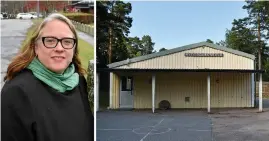  ?? Bild: Lennart Hildingsso­n/isabel Bark ?? Rydöbruks skola, som byggdes på 1960-talet, är sliten och i stort behov av renovering. ”Ska vi satsa 30 miljoner på en skola med få elever”, undrar Anna Roos (C).