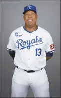  ?? AP photo ?? Royals catcher Salvador Perez poses for a portrait during a spring training photo day on Thursday.