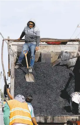  ?? MARTÍN PIÑA ?? “Estamos un 10% arriba en cuanto a bacheo”.