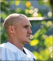  ?? Photo by Joe Jacobs ?? Even though undrafted rookie Gunner Olszewski went to Division II Bemidji State, he’s no underdog. The wide receiver believed he belonged in the NFL.