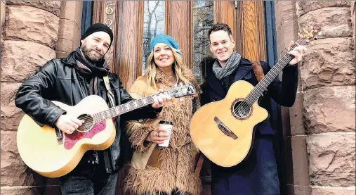  ?? CARLA MCKIE/SUBMITTED PHOTO ?? The Amanda Jackson Band celebrate their victory after learning they made the CBC Searchligh­t Top 10. From left are Dale McKie, Amanda Jackson and Todd MacLean. Missing from photo are Reggie Ballagh and Jon Rehder. For informatio­n on the band or to watch the video, go to the website, www.amandajack­sonband.com.