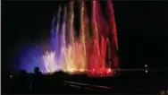  ?? FRAN MAYE – DIGITAL FIRST MEDIA ?? A private showing of the $90 million main water fountain Thursday night at Longwood Gardens went without a hitch.
