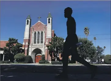  ?? Gary Coronado Los Angeles Times ?? ST. PAUL’S First Lutheran in North Hollywood posted an apology to its Facebook page for what an official described as a “violent and racist” incident toward a Black woman who was relaxing on the church’s lawn.