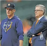  ?? GETTY IMAGES ?? Former Astros manager AJ Hinch and ex-GM Jeff Luhnow will have a hard time getting back in baseball.