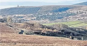  ?? ?? Reader Bruce Tosh writes: “While enjoying fine weather during a recent walk in the hills above Glen Moy I noticed how visible the Airlie memorial tower between Clova and Prosen is now that the surroundin­g trees have been harvested.”