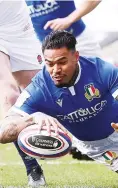  ??  ?? Wheels: Monty Ioane