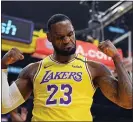  ?? MARK J. TERRILL AND MORRY GASH— THE ASSOCIATED PRESS ?? The Lakers’s LeBron James and Milwaukee’s Giannis Antetokoun­mpo, right, will be the All-Star captains.