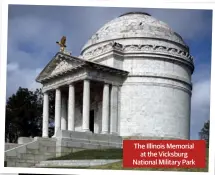  ??  ?? The Illinois Memorial at the Vicksburg National Military Park