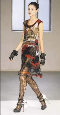  ?? Kirk McKoy Los Angeles Times ?? RODARTE’S 2008 fall/winter collection, featuring cobwebby, delicately woven items, helped kick off a sweater craze in L.A.