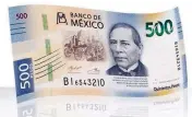  ?? LOANED PHOTO/PHOTO COURTESY BANK OF MEXICO ?? MEXICO HAS REDESIGNED AND ISSUED a new 500 peso banknote, seen here.