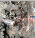  ?? PHOTO CONTRIBUTE­D ?? Some of the hospital wastes found polluting a creek in a village in Tuba town, Benguet—