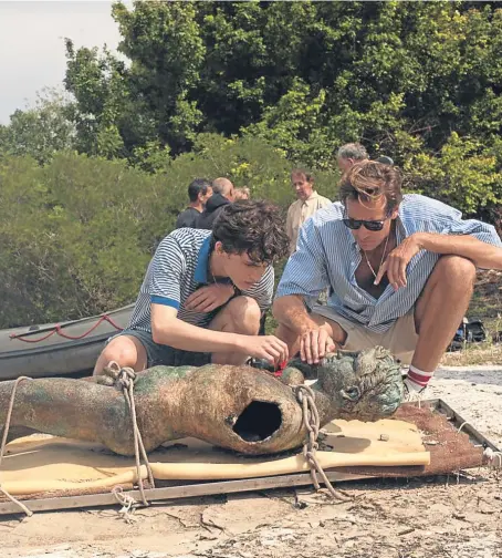  ??  ?? Timothee Chalamet as Elio and Armie Hammer as Oliver.