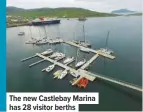 ??  ?? the new castlebay Marina has 28 visitor berths