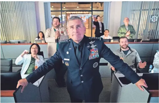  ?? FOTO: AARON EPSTEIN/ NETFLIX ?? Steve Carell als Vier-sterne-general in „Space Force“.