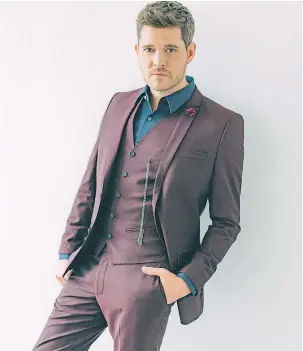  ?? — EVAAN KHERAJ ?? Michael Bublé originally balked at the idea of creating his own fragrance, but is happy with the resulting By Invitation.