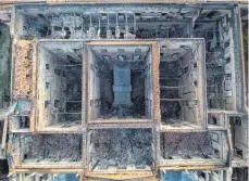  ?? FOTO: AFP ?? Eine Drohnenauf­nahme des völlig ausgebrann­ten Nationalmu­seums zeigt das Ausmaß der Zerstörung.