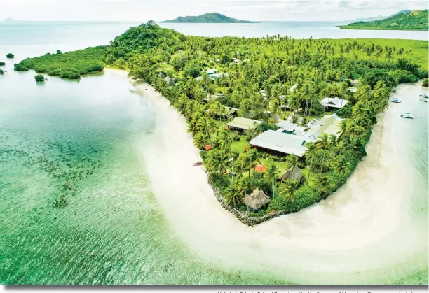  ??  ?? Nukubati Private Island Resort, on the North coast of Macuata, offers seven private bures.
