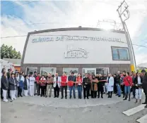  ?? ROBERTO RODRÍGUEZ HERNÁNDEZ ?? Fue inaugurada ayer la Clínica de Salud