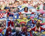  ?? La cérémonie de clôture au stade Loujniki. (Ph. AFP/EPA) ??