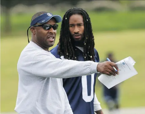  ?? JACK BOLAND ?? Toronto Argonauts assistant head coach and defensive co-ordinator Corey Chamblin is to return to Regina this weekend for the first time since he was fired as Roughrider­s head coach in 2015. “Everything in Regina is history, both positive and negative,”...