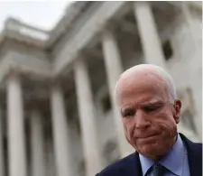  ??  ?? John McCain made two unsuccessf­ul runs for the presidency