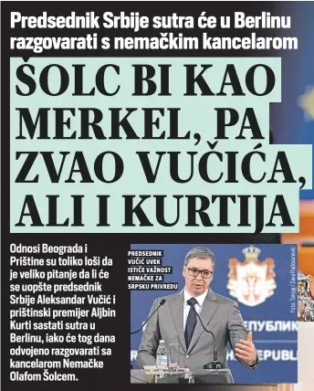  ?? ?? predsednik vučić uvek Ističe važnost nemačke za srpsku privredu