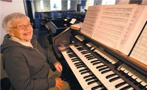  ?? PHOTO: STEPHEN JAQUIERY ?? Music lover . . . Barbara Gillies has been playing the organ at St Michael’s Church for 63 years, and will keep going as long as she can.