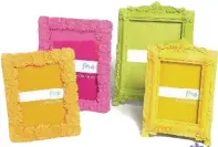  ??  ?? Add more colour with beflowered frames from the FHE group, available at Black’s (blacks.ca) from about $7.