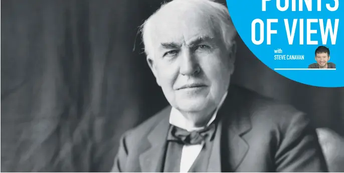  ??  ?? Inventor and all-round genius, Thomas Edison