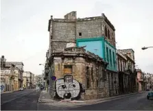  ?? — Reuters ?? A view of a graffiti by Cuban artist Yulier Rodriguez in Havana.