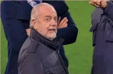  ??  ?? Il presidente del Napoli, Aurelio De Laurentiis, 69 anni, ad Anfield