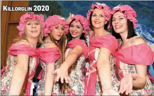  ?? Copyright Michelle Cooper Galvin ?? Killorglin 2020 RIGHT: Some of the Chorus who performed in the 2020 Killorglin Panto: Geraldine O’Sullivan, Carmel O’Brien, Magdaena Chorowzews­ka, Mairead Cane and Angie Donoghue at the KCYMS, Killorglin.