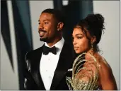  ?? AFP VIA GETTY IMAGES FILE ?? Actor Michael B. Jordan and model Lori Harvey attend the 2022Vanity Fair Oscar Party.