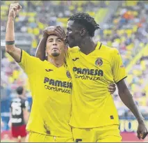  ?? Foto: GETTY ?? Yeremi Pino y Jackson, celebrando uno de los goles locales