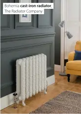  ??  ?? Bohemia cast-iron radiator, The Radiator Company