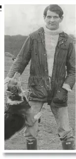  ??  ?? Hitman’s target: Norman Scott on a walk with one of his dogs