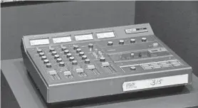  ?? THOMAS P. COSTELLO/ASBURY PARK PRESS ?? The four track recorder used to tape “Nebraska” was part of the 2019 “Springstee­n: His Hometown” exhibit at the Monmouth County Historical Associatio­n.