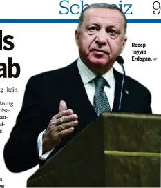  ?? AP ?? Recep Tayyip Erdogan.