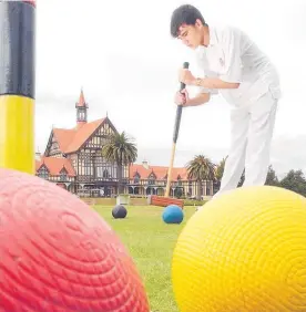  ?? Photo / File ?? You can learn to play croquet in the city.